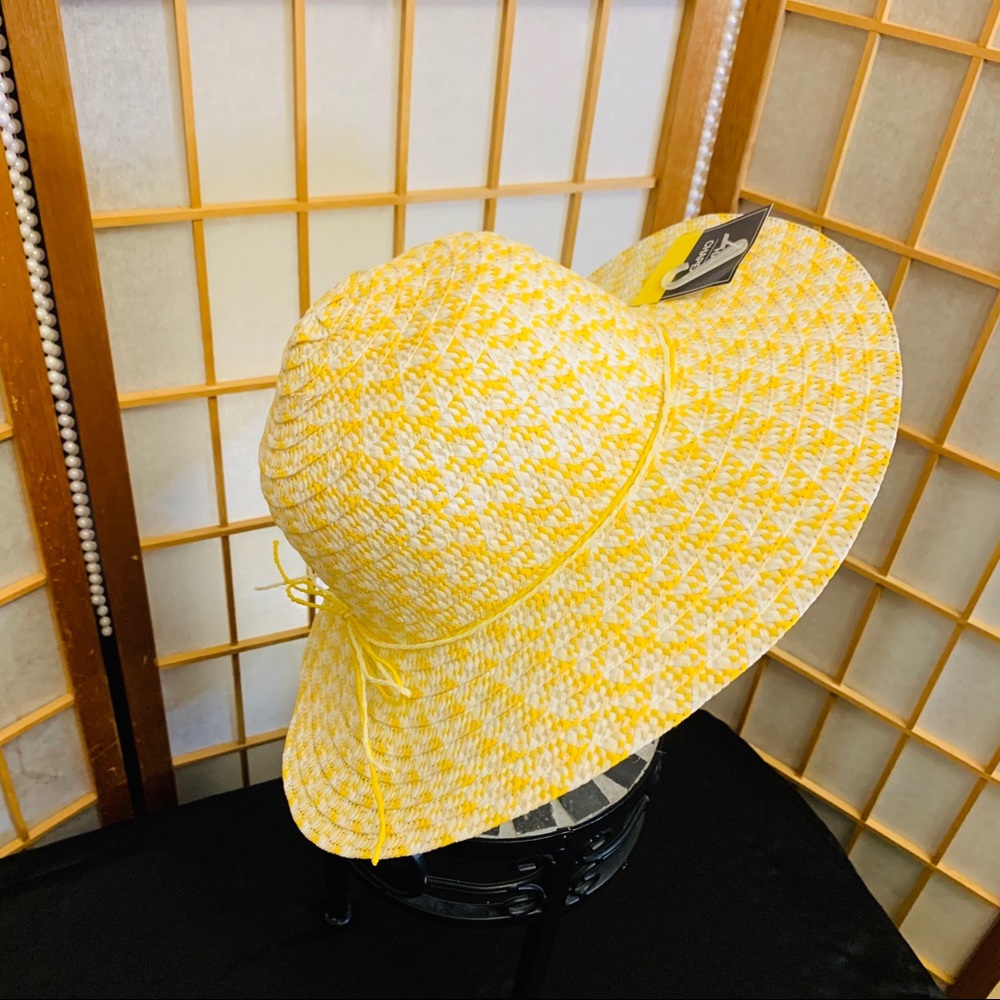 FLOPPY YELLOW SUN HAT FOR GIRL’S NWT - Picture 3 of 5